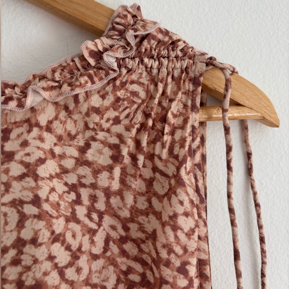 Auguste The Label Blush Patterned Midi Dress - image 7